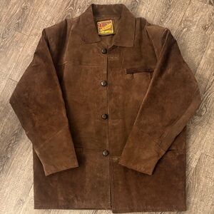 Vintage 04 Afghanistan Artisan suede leather jacket pristine Natural Hide Panels